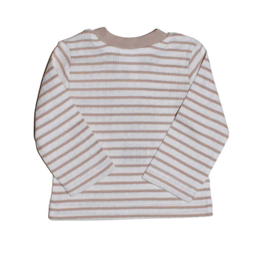 Longsleeve ‘Coconut Stripe’ - Organisch katoen