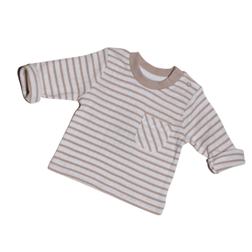 Longsleeve ‘Coconut Stripe’ - Organisch katoen