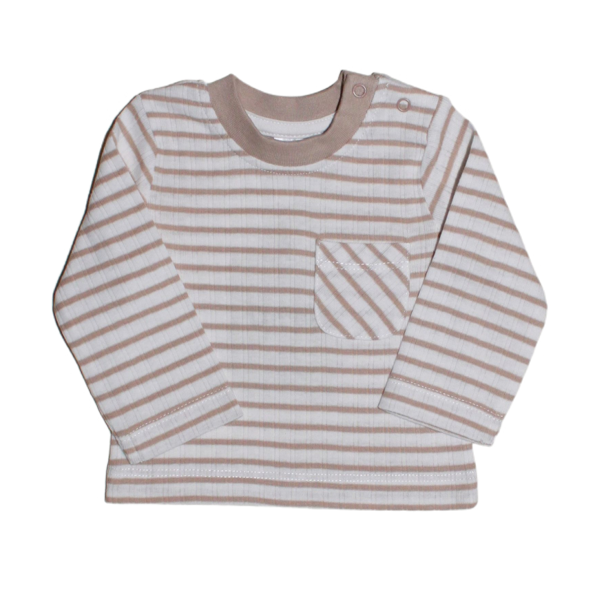 Longsleeve ‘Coconut Stripe’ - Organisch katoen
