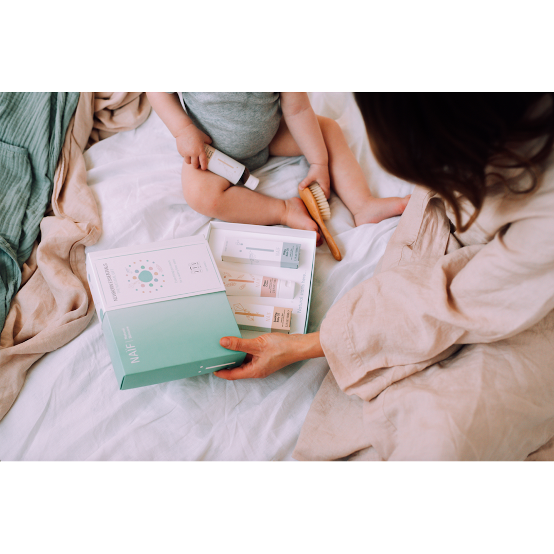 Naïf Newborn Essentials Cadeauset - 3-delige verzorgingsbox