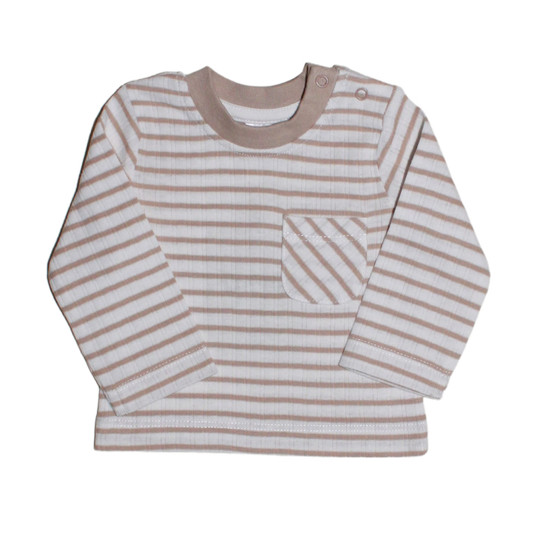 Longsleeve ‘Coconut Stripe’ - Organisch katoen