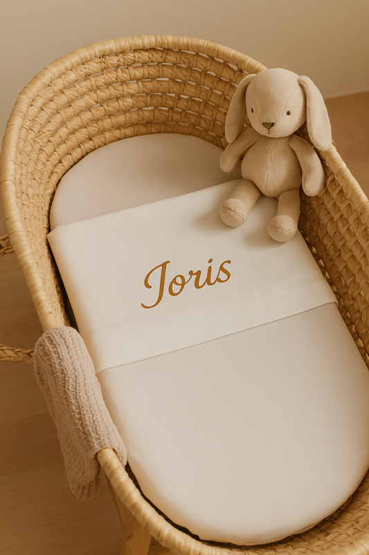 Wieglaken — gepersonaliseerd met naam